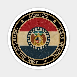 Vintage Missouri USA United States of America American State Flag Magnet